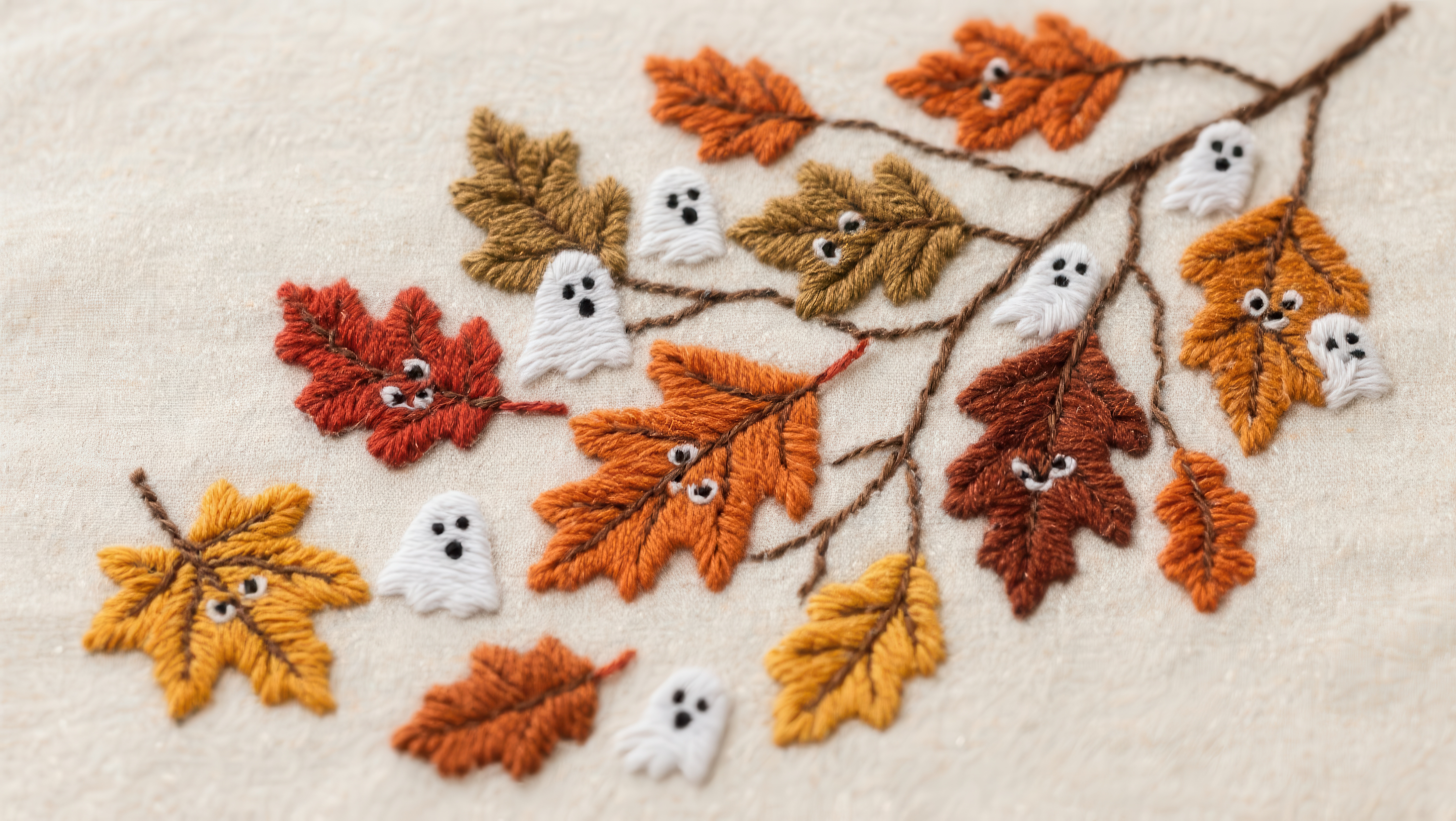 fall embroidery