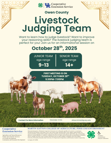 Livestock Judging Team